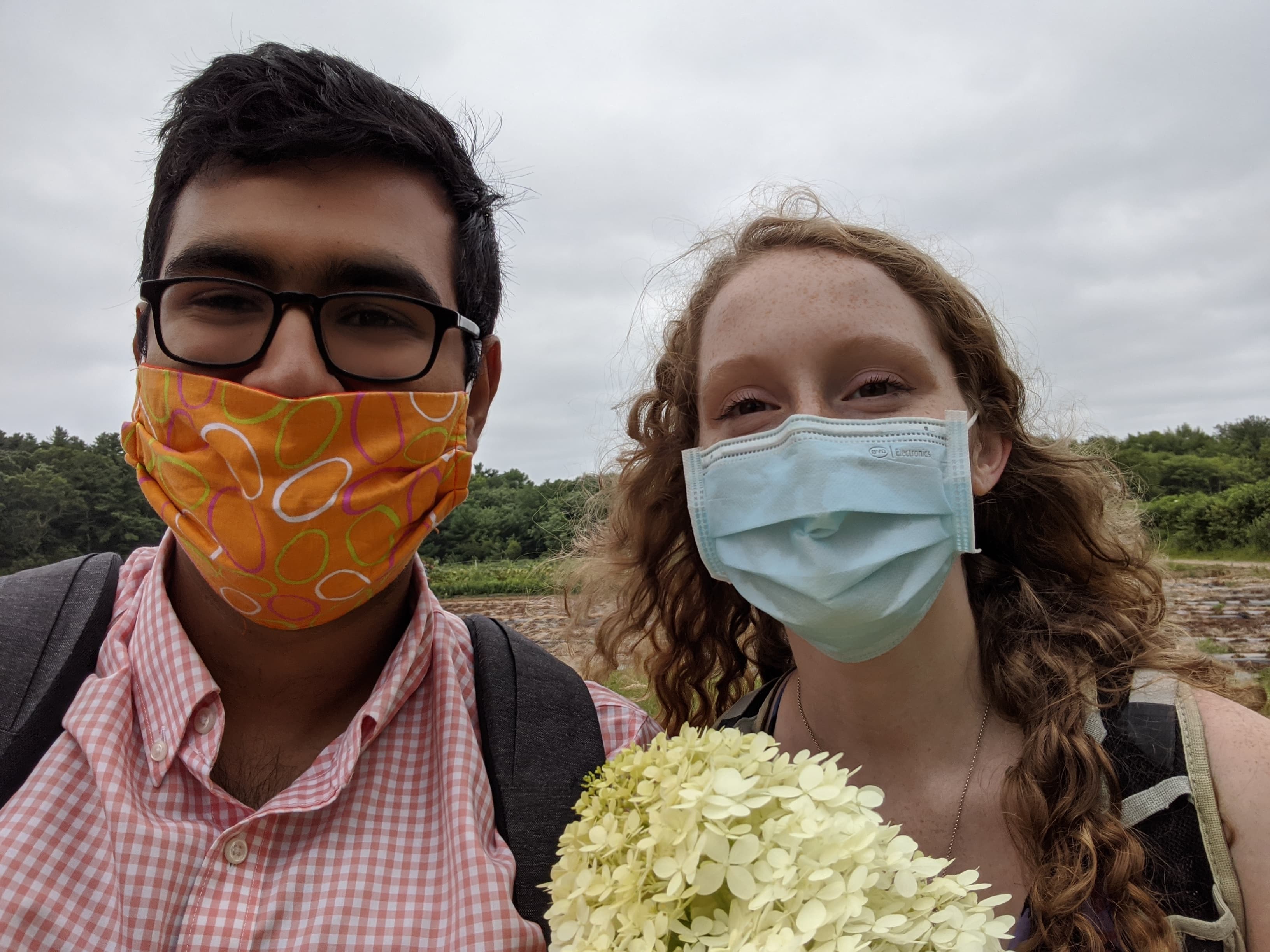 Alexa and Nishant's first date picnic in Boston